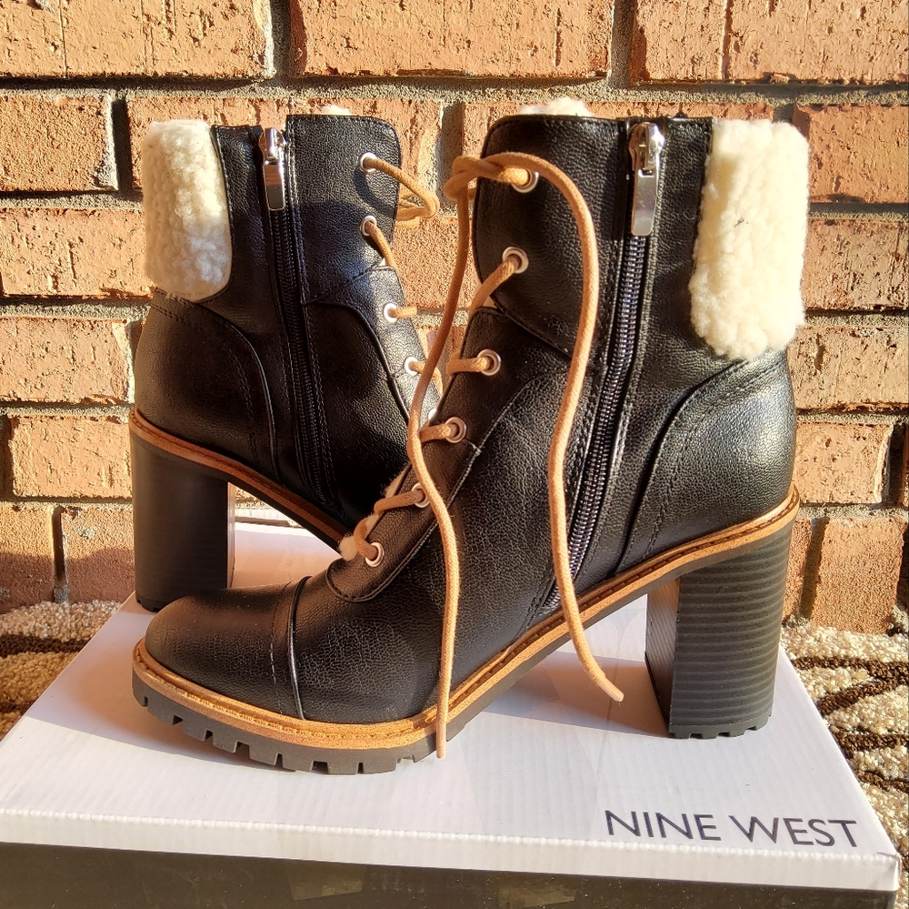 NWT!  Nine West Women's Ankle Boots Penni3-SS  Black Size 8M - Picture 4 of 7